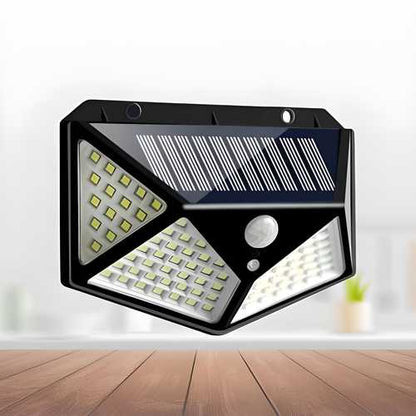 Solar Wireless Security Motion Sensor 100 Led Night Light for Home and Garden