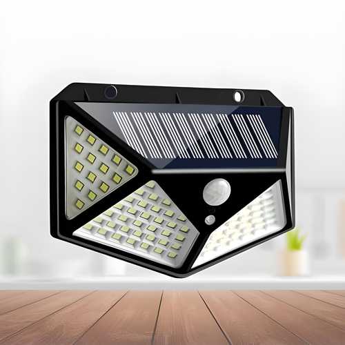 Solar Wireless Security Motion Sensor 100 Led Night Light for Home and Garden